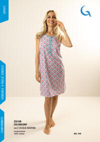 CAMICIA NOTTE M/M DONNA Z55108 Tellini S.r.l. Ingrosso Abbigliamento